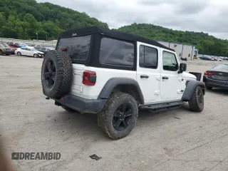 2020 Jeep Wrangler Unlimited Freedom with VIN 1C4HJXDG2LW165369, listed as a Copart auction lot 60552125 with 93,853 mi miles and Salvage title. Bid and sale history available at DreamBid. Image 3.