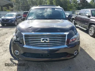 2011 Infiniti QX56 8-passenger with VIN JN8AZ2NC6B9302422, listed as a Copart auction lot 78428204 with 98,044 mi miles and Salvage Title. Bid and sale history available at carsss.com. Image 5.