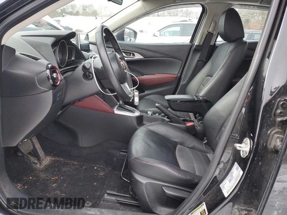 2016 Mazda CX-3 Touring z VIN JM1DKBC75G0122928, wystawiony jako Copart lot #44711625 z przebiegiem 74 217 mil mil oraz Szkoda całkowita • Salvage title. Historia ofert i sprzedaży dostępna na DreamBid. Obrazek 7.