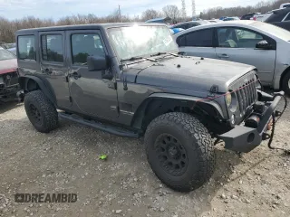 2018 Jeep Wrangler Unlimited Sport with VIN 1C4BJWDG7JL823069, listed as a Copart auction lot 41993395 with 79,434 mi miles and Salvage title. Bid and sale history available at DreamBid. Image 4.