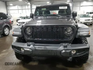 2024 Jeep Wrangler Willys with VIN 1C4PJXDG5RW312580, listed as a Copart auction lot 49144005 with 5,713 mi miles and Salvage Title. Bid and sale history available at carsss.com. Image 5.