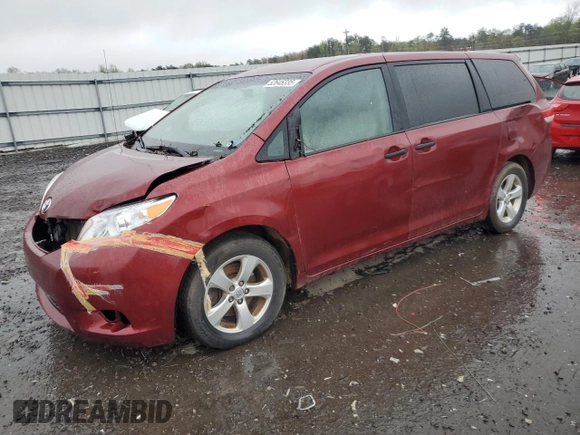 2014 Toyota Sienna L with VIN 5TDZK3DC3ES435347, listed as a Copart auction lot 52645335 with 176,370 mi miles and Clean Title. Bid and sale history available at carsss.com. Image 1.