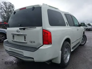 2006 Infiniti QX56 with VIN 5N3AA08A46N802595, listed as a IAAI auction lot 41778222 with 142,241 mi miles. Bid and sale history available at carsss.com. Image 4.