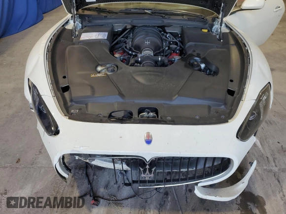2015 Maserati GranTurismo Sport with VIN ZAM45VMA2F0143684, listed as a Copart auction lot 56464915 with 48,303 mi miles and Salvage title. Bid and sale history available at DreamBid. Image 11.