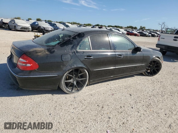 2003 Mercedes-Benz E-Class 5.0L with VIN WDBUF70J83A296836, listed as a Copart auction lot 77109904 with 0 mi miles and Clean Title. Bid and sale history available at carsss.com. Image 3.