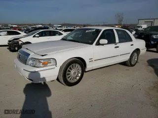 2010 Mercury Grand Marquis LS with VIN 2MEBM7FV7AX614134, listed as a Copart auction lot 48724825 with 129,960 mi miles and Salvage Title. Bid and sale history available at carsss.com. Image 1.