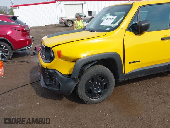 2018 Jeep Renegade Upland with VIN ZACCJBAB3JPH71523, listed as a IAAI auction lot 42153123 with 59,613 mi miles and . Bid and sale history available at DreamBid. Image 6.