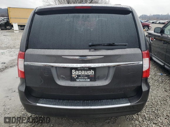 2015 Chrysler Town & Country Touring-L with VIN 2C4RC1CG4FR506913, listed as a Copart auction lot 82864954 with 104,778 mi miles and Salvage Title. Bid and sale history available at carsss.com. Image 6.