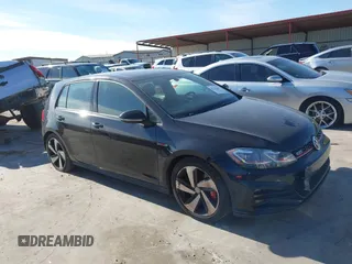 2018 Volkswagen Golf GTI S with VIN 3VW547AU8JM264468, listed as a IAAI auction lot 41316194 with 96,525 mi miles. Bid and sale history available at carsss.com. Image 1.