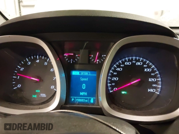 2014 Chevrolet Equinox LT with VIN 1GNALCEK4EZ101639, listed as a IAAI auction lot 41646182 with 158,683 mi miles. Bid and sale history available at carsss.com. Image 7.