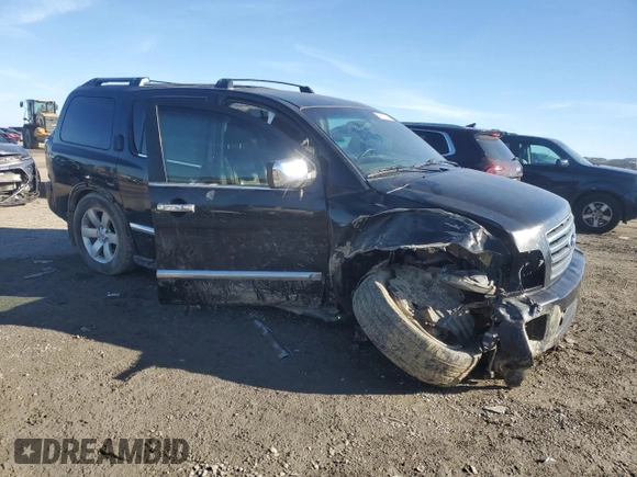 2004 Infiniti QX56 with VIN 5N3AA08CX4N803863, listed as a Copart auction lot 46522145 with 0 mi miles and Salvage Title. Bid and sale history available at carsss.com. Image 4.