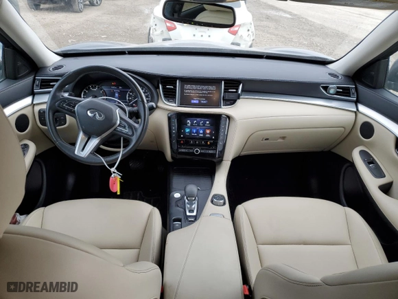 2019 Infiniti QX50 PURE with VIN 3PCAJ5M33KF146271, listed as a Copart auction lot 86974254 with 56,258 mi miles and Salvage Title. Bid and sale history available at carsss.com. Image 8.