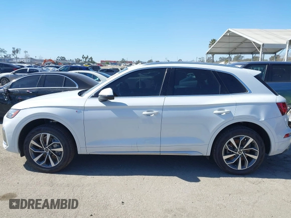 2023 Audi Q5 S line Premium Plus with VIN WA1EAAFY1P2197758, listed as a IAAI auction lot 41627129 with 11,272 mi miles. Bid and sale history available at carsss.com. Image 14.