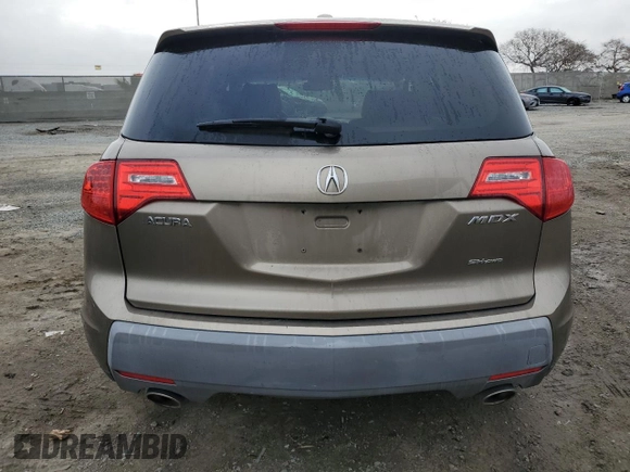 2009 Acura MDX with VIN 2HNYD28259H517953, listed as a Copart auction lot 49262785 with 164,431 mi miles and Salvage Title. Bid and sale history available at carsss.com. Image 6.