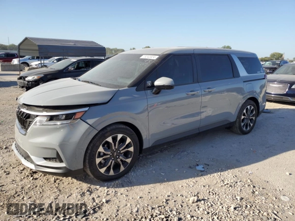 2024 Kia Carnival EX with VIN KNDNC5H37R6431082, listed as a Copart auction lot 73242024 with 3,092 mi miles and Salvage Title. Bid and sale history available at carsss.com. Image 1.
