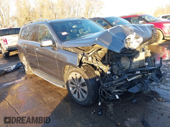 2019 Mercedes-Benz GLS 450 z VIN 4JGDF6EE8KB240066, wystawiony jako IAAI lot #41145325 z przebiegiem 40 977 mil mil oraz . Historia ofert i sprzedaży dostępna na DreamBid. Obrazek 1.