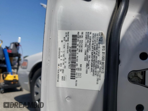2011 Ford Police Interceptor with VIN 2FABP7BV4BX167977, listed as a Copart auction lot 61819025 with 104,769 mi miles and Salvage title. Bid and sale history available at DreamBid. Image 12.