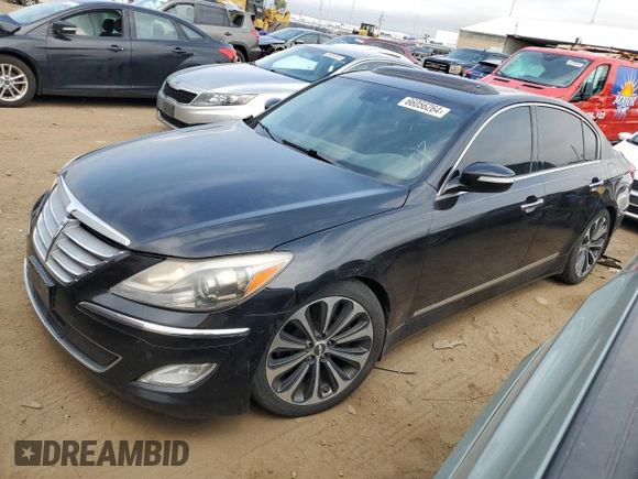 2012 Hyundai Genesis 5.0L R-Spec with VIN KMHGC4DH0CU182353, listed as a Copart auction lot 66056264 with 89,052 mi miles and Salvage Title. Bid and sale history available at carsss.com. Image 1.