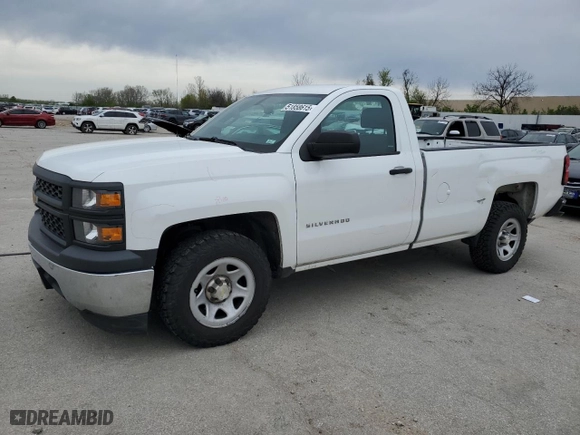 2014 Chevrolet Silverado 1500 Work Truck with VIN 1GCNCPEH6EZ293684, listed as a Copart auction lot 51858615 with 131,344 mi miles and Salvage Title. Bid and sale history available at carsss.com. Image 1.