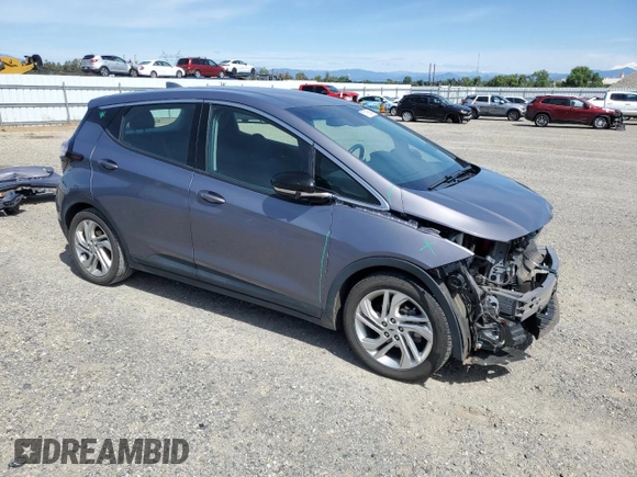2023 Chevrolet Bolt EV 1LT with VIN 1G1FW6S09P4124885, listed as a Copart auction lot 57169545 with 47,426 mi miles and Salvage title. Bid and sale history available at DreamBid. Image 4.