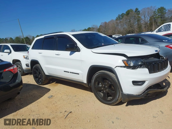 2019 Jeep Grand Cherokee Upland with VIN 1C4RJFAG5KC637924, listed as a IAAI auction lot 41758541 with 107,419 mi miles and . Bid and sale history available at DreamBid. Image 1.