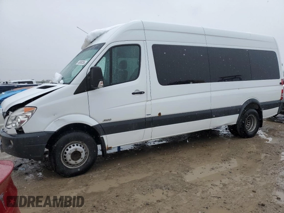 2011 Mercedes-Benz Sprinter with VIN WD3PF4CD0B5588033, listed as a Copart auction lot 45869255 with 241,977 mi miles and Salvage Title. Bid and sale history available at DreamBid. Image 1.