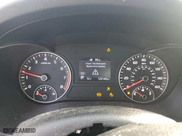 2019 Kia Optima LX with VIN 5XXGT4L31KG346305, listed as a Copart auction lot 50213305 with 123,144 mi miles and Salvage Title. Bid and sale history available at carsss.com. Image 9.