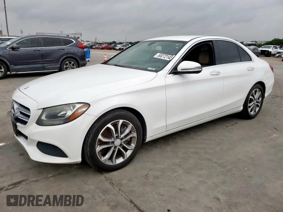 2016 Mercedes-Benz C 300 with VIN 55SWF4JBXGU114162, listed as a Copart auction lot 55272145 with 120,708 mi miles and Clean Title. Bid and sale history available at carsss.com. Image 1.