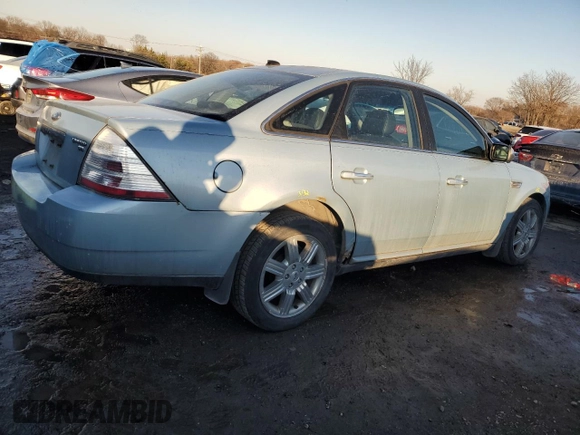2008 Ford Taurus Limited with VIN 1FAHP28W38G120595, listed as a Copart auction lot 42279235 with 0 mi miles and Salvage Title. Bid and sale history available at carsss.com. Image 3.