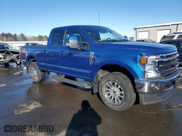 2022 Ford F-250 XL with VIN 1FT7X2B69NEE30014, listed as a Copart auction lot 45876555 with 16,815 mi miles and Salvage Title. Bid and sale history available at DreamBid. Image 4.