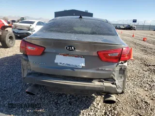 2015 Kia Optima SX Turbo with VIN 5XXGR4A60FG445912, listed as a Copart auction lot 79620894 with 77,354 mi miles and Salvage Title. Bid and sale history available at carsss.com. Image 6.
