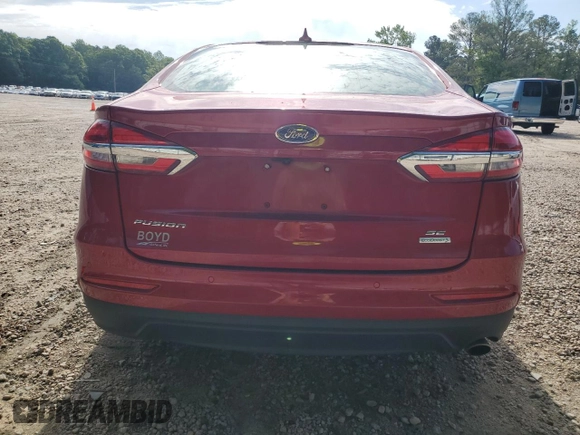 2020 Ford Fusion SE with VIN 3FA6P0HD2LR224300, listed as a Copart auction lot 56063025 with 43,468 mi miles and Salvage title. Bid and sale history available at DreamBid. Image 6.