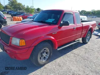 2003 Ford Ranger XL Fleet with VIN 1FTYR44UX3PB69581, listed as a IAAI auction lot 42077195 with 334,920 mi miles. Bid and sale history available at carsss.com. Image 2.