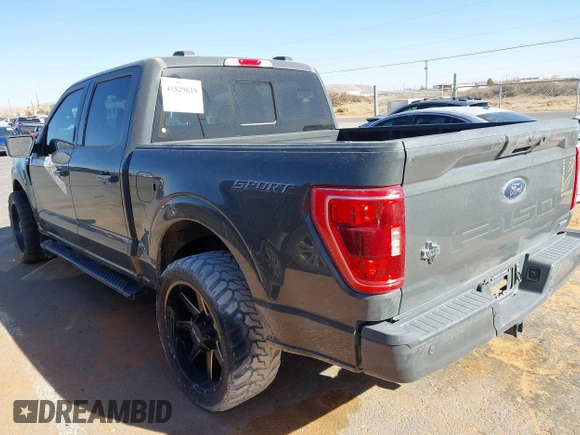 2021 Ford F-150 XL with VIN 1FTEW1CP9MFD08922, listed as a IAAI auction lot 41829619 with 69,286 mi miles. Bid and sale history available at carsss.com. Image 3.
