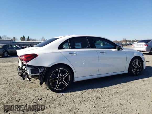 2022 Mercedes-Benz A 220 with VIN W1K3G4EB4NJ356954, listed as a Copart auction lot 88526625 with 18,912 mi miles and Salvage Title. Bid and sale history available at DreamBid. Image 3.