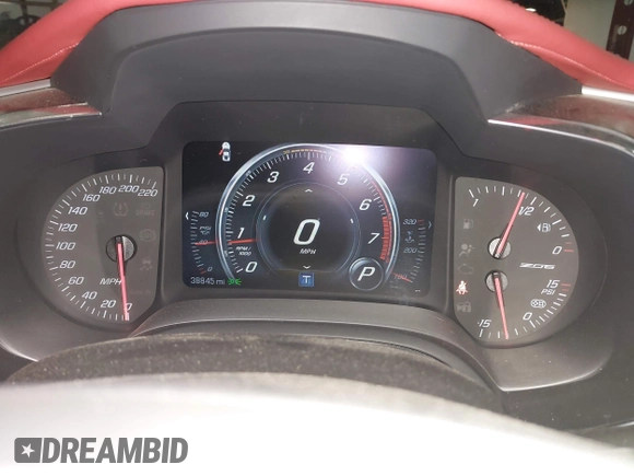 2015 Chevrolet Corvette Z06 3LZ with VIN 1G1YU2D64F5603779, listed as a IAAI auction lot 41347822 with 38,845 mi miles. Bid and sale history available at carsss.com. Image 7.