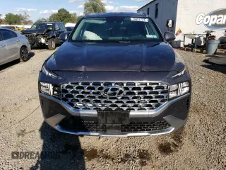 2022 Hyundai Santa Fe Hybrid Blue with VIN KM8S2DA12NU039833, listed as a Copart auction lot 75551724 with 27,750 mi miles and Salvage Title. Bid and sale history available at carsss.com. Image 5.