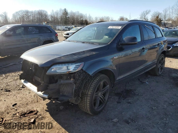 2015 Audi Q7 3.0T S line Prestige with VIN WA1DGAFE1FD005886, listed as a Copart auction lot 47623895 with 0 mi miles and Salvage Title. Bid and sale history available at carsss.com. Image 1.