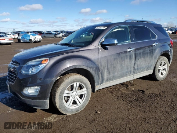 2016 Chevrolet Equinox LTZ with VIN 2GNFLGE36G6314919, listed as a Copart auction lot 47137295 with 121,965 mi miles and Salvage Title. Bid and sale history available at carsss.com. Image 1.