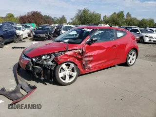 2013 Hyundai Veloster w/Black Int with VIN KMHTC6AD7DU132479, listed as a Copart auction lot 44785445 with 150,334 mi miles and Salvage Title. Bid and sale history available at carsss.com. Image 1.