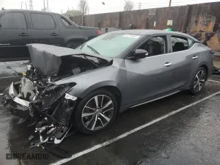 2022 Nissan Maxima SV with VIN 1N4AA6CV7NC505802, listed as a Copart auction lot 45214025 with 43,234 mi miles and Salvage Title. Bid and sale history available at carsss.com. Image 1.