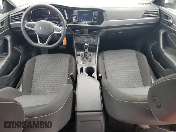 2024 Volkswagen Jetta S with VIN 3VW5M7BU3RM091307, listed as a Copart auction lot 61591025 with 21,581 mi miles and Clean title. Bid and sale history available at DreamBid. Image 8.