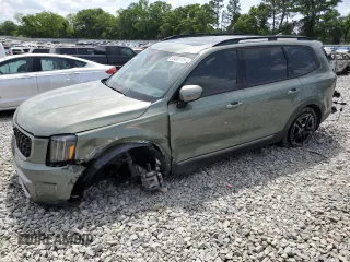 2023 Kia Telluride EX X-Line z VIN 5XYP3DGC6PG360956, wystawiony jako Copart lot #55468115 z przebiegiem 28 900 mil mil oraz Szkoda całkowita • Salvage title. Historia ofert i sprzedaży dostępna na DreamBid. Obrazek 1.