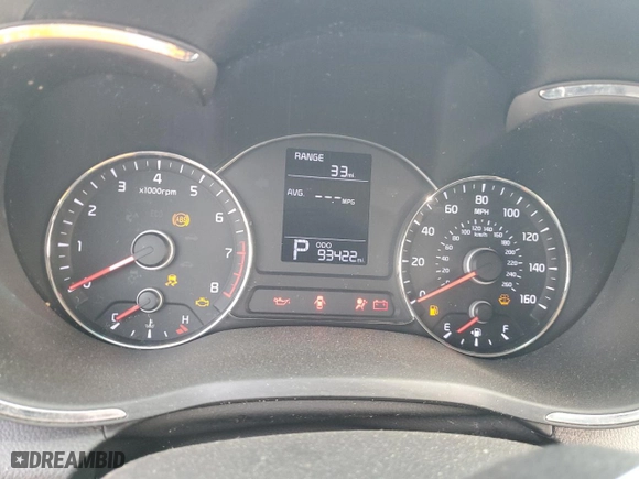2016 Kia Forte 5-Door LX with VIN KNAFK5A85G5655836, listed as a Copart auction lot 54691145 with 93,422 mi miles and Clean Title. Bid and sale history available at carsss.com. Image 9.
