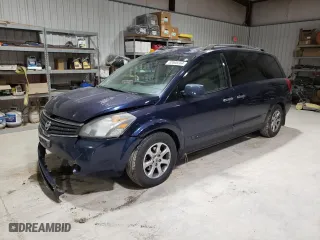 2008 Nissan Quest SE with VIN 5N1BV28U58N120397, listed as a Copart auction lot 82005564 with 190,673 mi miles and Salvage Title. Bid and sale history available at carsss.com. Image 1.