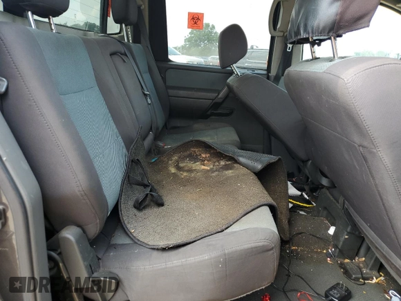 2007 Nissan Titan XE with VIN 1N6AA07AX7N205612, listed as a Copart auction lot 62633655 with 201,431 mi miles and Salvage title. Bid and sale history available at DreamBid. Image 10.
