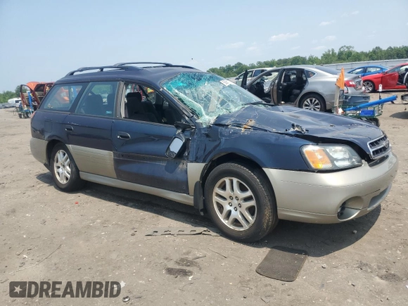 2001 Subaru Legacy Outback with VIN 4S3BH665117647684, listed as a Copart auction lot 59382635 with 138,574 mi miles and Salvage title. Bid and sale history available at DreamBid. Image 4.