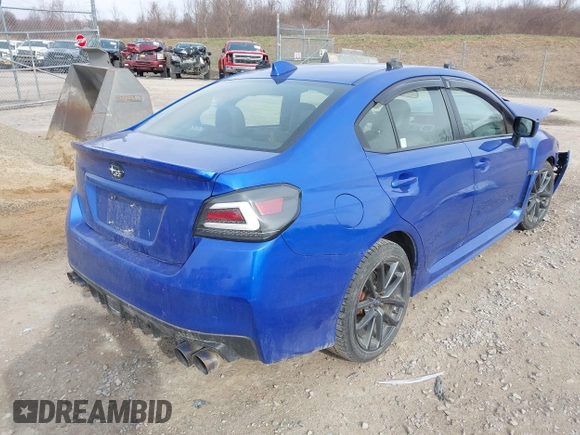 2019 Subaru WRX Premium with VIN JF1VA1B63K9806090, listed as a IAAI auction lot 41876206 with 86,498 mi miles. Bid and sale history available at carsss.com. Image 4.