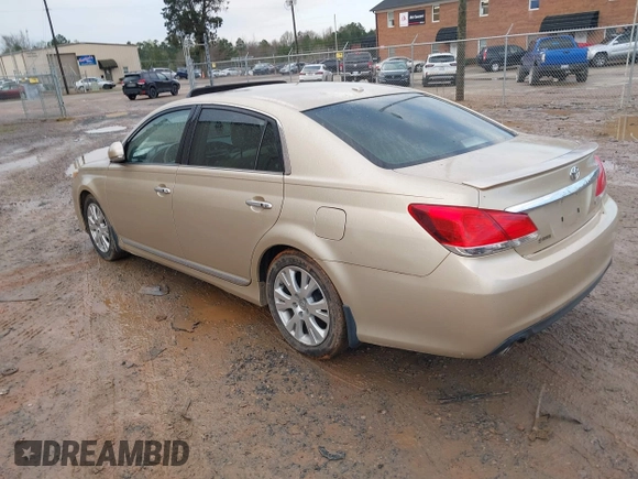 2011 Toyota Avalon with VIN 4T1BK3DB7BU374791, listed as a IAAI auction lot 39041827 with 205,600 mi miles and . Bid and sale history available at DreamBid. Image 3.