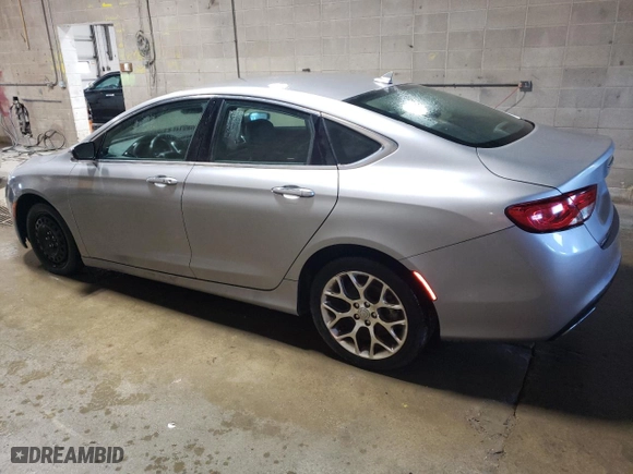 2015 Chrysler 200 C with VIN 1C3CCCEG7FN586286, listed as a Copart auction lot 50454725 with 158,586 mi miles and Clean Title. Bid and sale history available at carsss.com. Image 2.